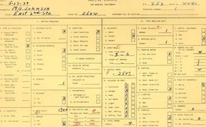 WPA household census for 2502 E 2ND, Los Angeles
