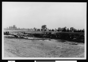 View of an unidentified river in Los Angeles