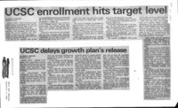 Ucsc enrollment hits target level