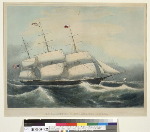 The clipper ship "Dauntless", Boston