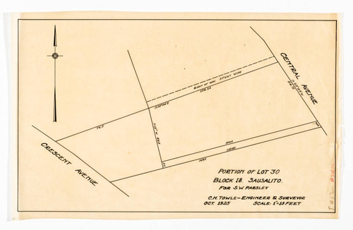 Portion of lot 30, block 18, for S. W. Parsley