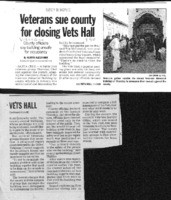 Veterans sue county for closing Vets Hall