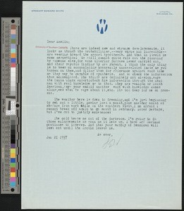 Stewart Edward White, letter, 1937-01-21, to Hamlin Garland