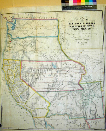 New map of California, Oregon, Washington, Utah, New-Mexico : compiled from the latest authorities & surveys and engraved / by G. Schroeter