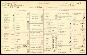 WPA household census for 1436 17TH ST, Los Angeles