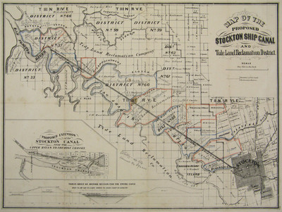 Map of the Proposed Stockton Ship Canal and Tule Land Reclamation District