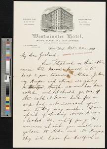 William Dean Howells, letter, 1900-10-22, to Hamlin Garland