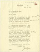 Copy of a Letter from Julia Morgan to William Randolph Hearst, April 22, 1925