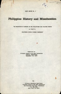 Philippine History and Miseducation, report, 1976-09-03/1976-09-05