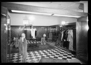 New fur department, Broadway Department Store, Los Angeles, CA, 1931