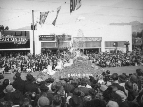 Eagle Rock float, 1938 Rose Parade