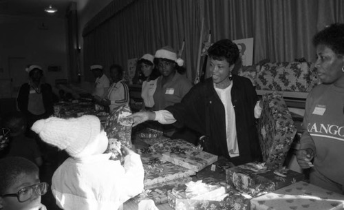Brotherhood Crusade, Christmas gifting event, Los Angeles, 1986