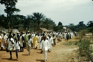 Walking crowds, Bankim, Adamaoua, Cameroon, 1953-1968