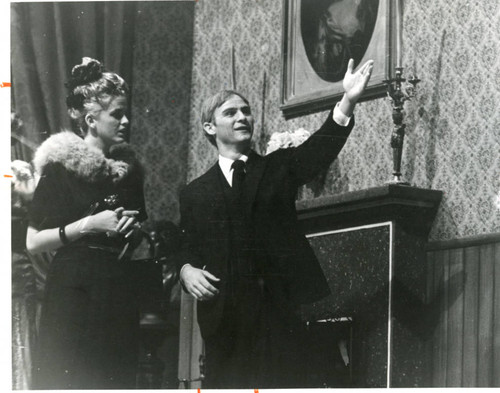 Scene from student production of "Harvey", 1965