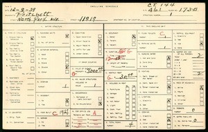 WPA household census for 11819 NO PARK AVE, Los Angeles County
