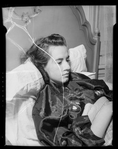 Facial injuries to daughter, Southern California, 1940