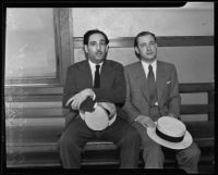 Bernal Jose Gomez and Manuel Urruty at the Wilshire Police Station, Los Angeles, 1935