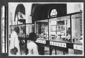 Display on nursing, Jinan, Shandong, China, ca.1920