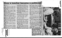How a teacher became a politician