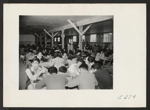 Study Hall--a converted mess hall--High School. Miss Opal Albright, teacher. Photographer: Parker, Tom McGehee, Arkansas