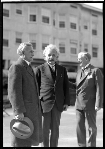 Albert Einstein in an unidentified group. 1931