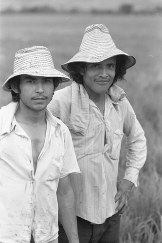Two agricultural workers, La Chamba, Colombia, 1976