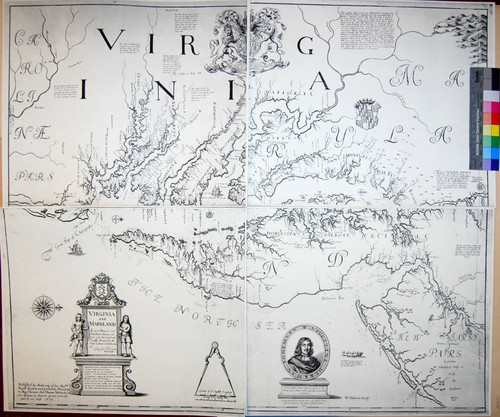 [Reproduction] Virginia and Maryland As it is Planted and Inhabited this present Year of 1670 / Surveyed and Exactly Drawne by the Only Labour & Endeavour of Augustin Herrman, Bohemiensis