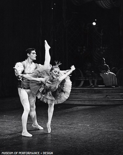 Lynda Meyer and a San Francisco Ballet dancer in Christensen's Nutcracker, 1971