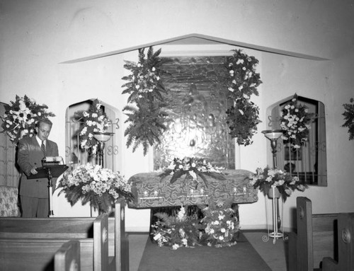 May Kovar's casket