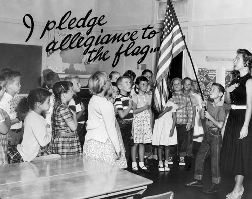 Pledge of allegiance, Westchester School