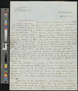 E.F. Ware, letter, 1890-04-28, to Hamlin Garland