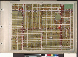 WPA Land use survey map for the City of Los Angeles, book 8 (Downtown Los Angeles and Hyde Park to Watts District), sheet 9