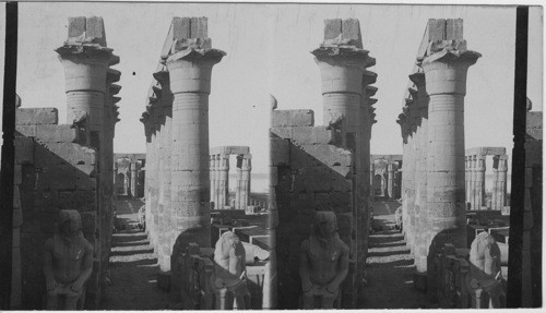 Colonnade, Temple of Luxor, Thebes, Egypt