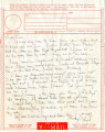 Letter from Shirley Cobb, [volunteer], American Red Cross, to Kune Hisatomi, Pfc., U.S. Army, [October 27, 1945?]