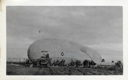 United States Army Balloon School at Ross Field--Grounded Balloon