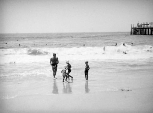 Children playing on the beach