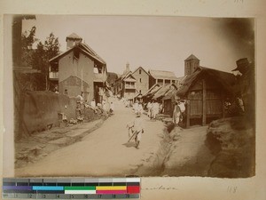 Street in Fianarantsoa, Madagascar, ca.1898