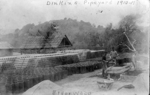 Dinkins' Pipe Company, Elderwood, Calif., ca 1910-11