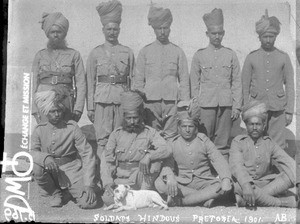 Hindu soldiers, Pretoria, South Africa, 1901