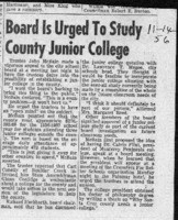 Board is urged to study county junior college