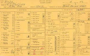 WPA household census for 1915 APEX, Los Angeles