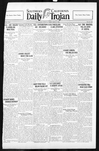 Daily Trojan, Vol. 16, No. 87, April 20, 1925