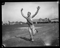 Navy track and field champion F. W. Krause, 1925