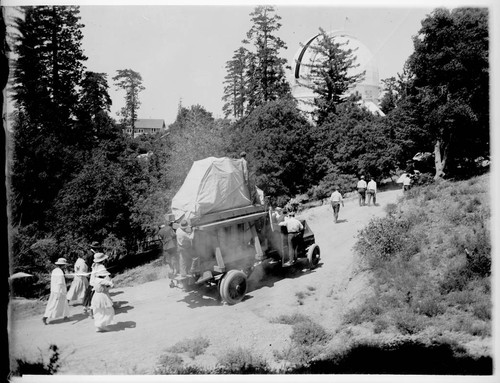 Transportation of 100-inch mirror to Mount Wilson Observatory