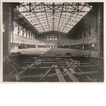 Framework for seating and floor of the Oakland Municipal Auditorium Arena, circa 1913