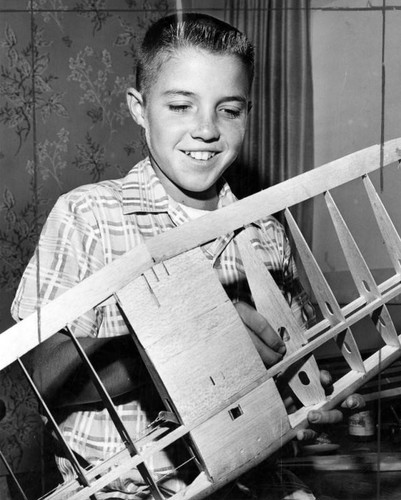 Stephen Mueller, 11, Van Nuys, builds plane