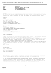 [Email from Stephen Perks to Mounif Fawaz and Gerald Barry regarding Chabahar progress report 2]