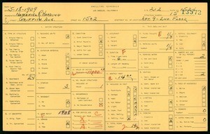 WPA household census for 1502 GRIFFITH AVE, Los Angeles