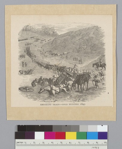 Emigrant train, gold hunters 1849