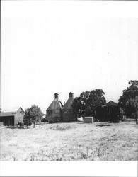 Peterson Ranch stone hop kilns outside of Santa Rosa, California, July 1949